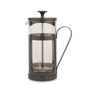 La Cafetiere Monaco 8-Cup 1L Stainless Steel/Glass French Press - Cool Grey