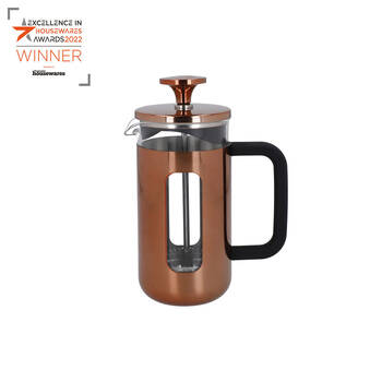 La Cafetiere Pisa 3-Cup 350ml Stainless Steel/Glass French Press - Copper