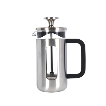 La Cafetiere Pisa 3-Cup 350ml Brushed SS/Glass French Press - Silver