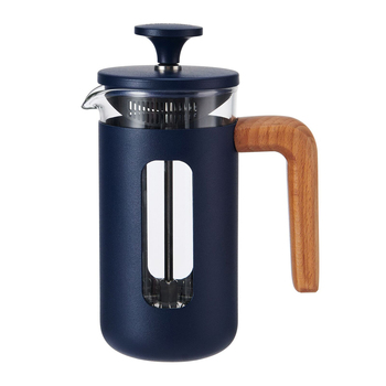 La Cafetiere Pisa 3-Cup 350ml Stainless Steel/Glass French Press - Navy