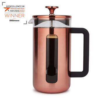 La Cafetiere Pisa 8-Cup 1L Stainless Steel/Glass Coffee French Press - Copper