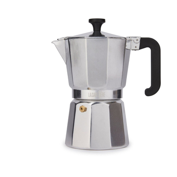 La Cafetiere Venice 6-Cup 290ml Espresso Maker Aluminum Coffee Pot - Silver