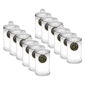 12pk Lemon & Lime 150ml/11x6cm Glass Multipurpose Jar - Clear