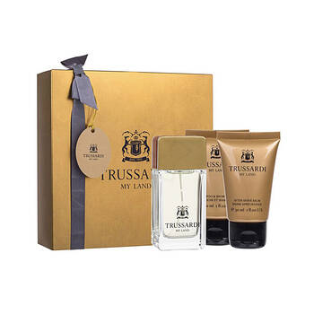 3pc Trussardi My Land Tag Weekend EDT/Shower Gel & After Shave Balm