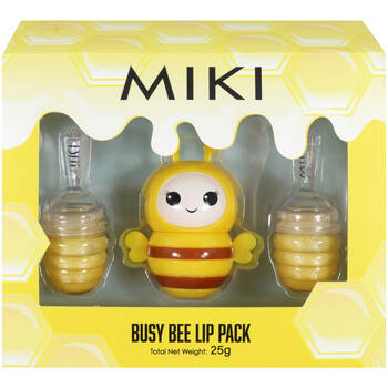 3pc Miki Busy Bee Lip Gloss And Bee Lip Balm Set With Honey Fragrance - 3y+