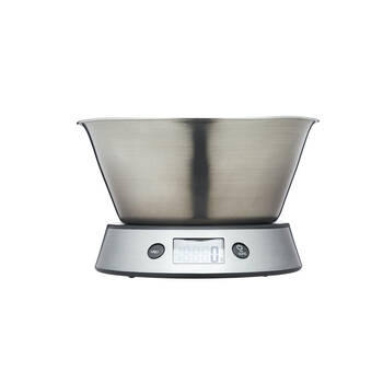 Taylor S/Steel Digital Kitchen Scale w/ Bowl 5kg - Silver