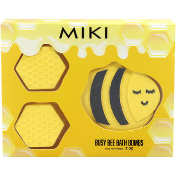 Miki Busy Bee Bath Bombs Honeycomb Fizzing Bath Treats For Relaxation - 3y+