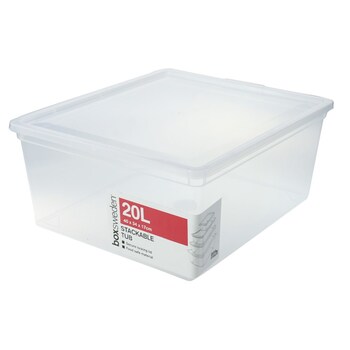 Boxsweden Essentials Stackable Box 20L Clear 39.5X34X16.5cm
