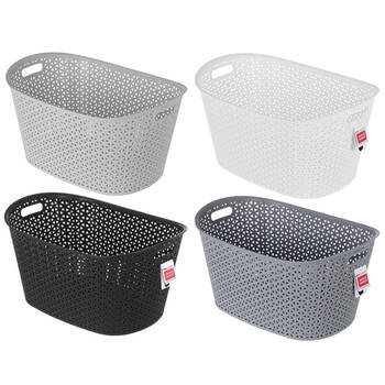 4PK Boxsweden 50x33.5cm Wicker Multipurpose Basket - Assorted