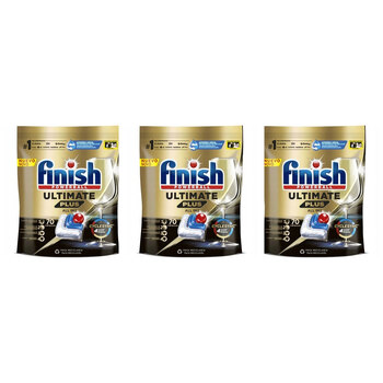 3PK 70pc Finish Powerball Ultimate Plus Dishwashing Cleaning Tablets