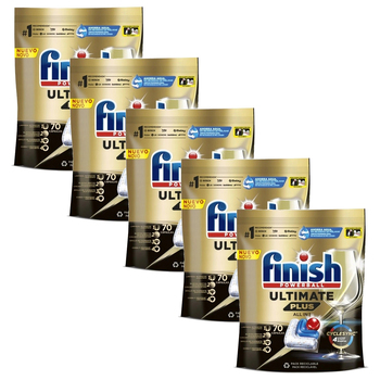 5x 70pc Finish Powerball Ultimate Plus Dishwashing Cleaning Tablets