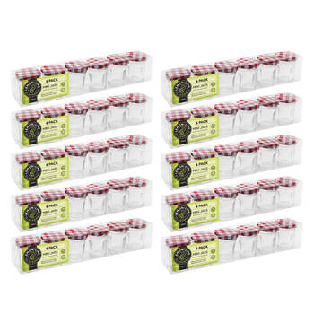 10x 6pc Lemon & Lime 30ml Mini Toscana Glass Jars