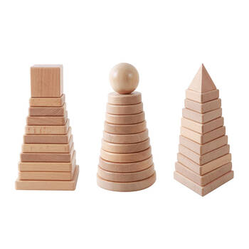 Vivaio Wooden Stacking Set Stacker Educational Toy Kids/Children - 3y+