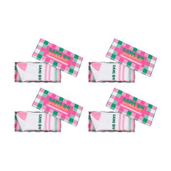 4PK Annabel Trends Multi Design Pickleball Women's Socks W/ Box Size 7-9 Game On