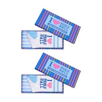 2PK Annabel Trends Multi Design Pickleball Women's Socks W/ Box Size 7-9 Love