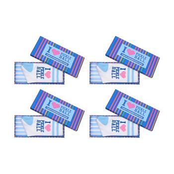 4PK Annabel Trends Multi Design Pickleball Women's Socks W/ Box Size 7-9 Love