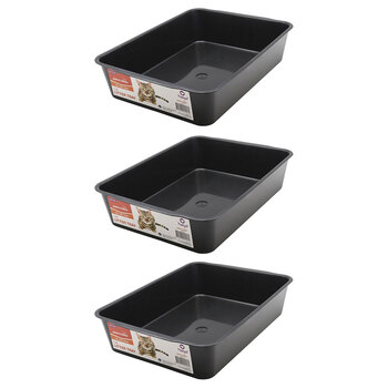 3PK Paws & Claws Cat Litter Tray