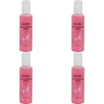 4PK Miki Fragranced Body Shimmer 150ml Bottle Spray Fairy Floss