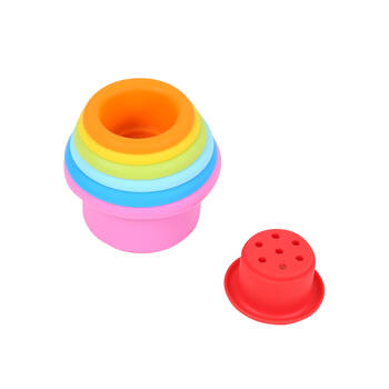 7pc Educare Stacking & Nesting Cups Bath Play Activity Toy Kids/Children - 3y+