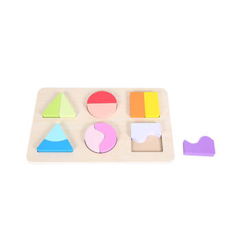 Educare Split Blocks Puzzle Shapes Shape Recognition Toy Kids/Children - 3y+