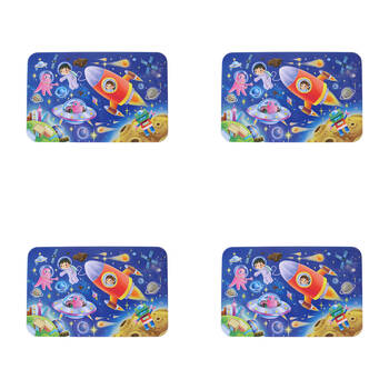 4x 60pc Miki Space Wooden Jigsaw Puzzle for Kids/Children Multicolour 3y+