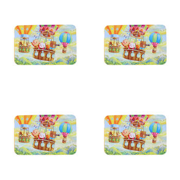 4x 60pc Miki Wooden Hot Air Balloon Jigsaw Puzzle for Kids/Children - 3y+