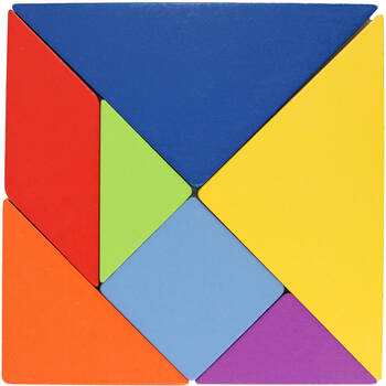 Miki Tangram Shapes Puzzle With 120 Designs For Kids Multicolour 3y+