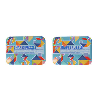 2PK Miki Tangram Shapes Puzzle With 120 Designs For Kids Multicolour 3y+