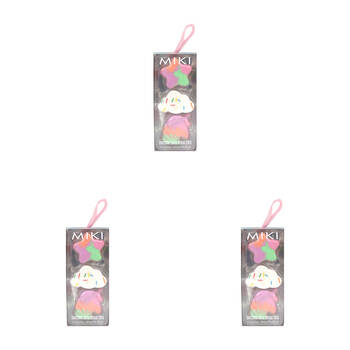 3PK Miki Unicorn Bath Bomb Trio For A Fizzing Candy Experience - 3y+