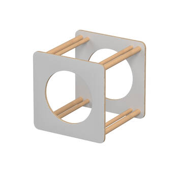 Vivaio Wooden Indoor Climbing Round Window Cube Toy Building Kids/Children - 3y+