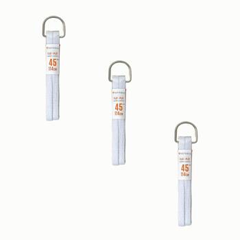 3PK SofSole Athletic Flat Sport Shoe 45" Laces - White