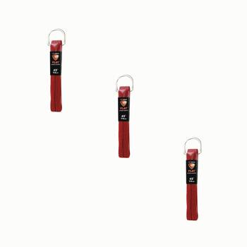 3PK SofSole Athletic Flat Sport Shoe 45" Laces - Red