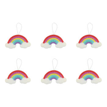 6PK Miki Rainbow Bath Sponge For Fun Bathtime Foamy Lather Multicolour