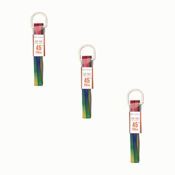 3PK SofSole Athletic Flat Sport Shoe 45" Laces - Rainbow