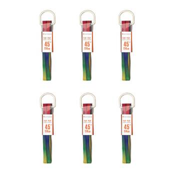 6PK SofSole Athletic Flat Sport Shoe 45" Laces - Rainbow