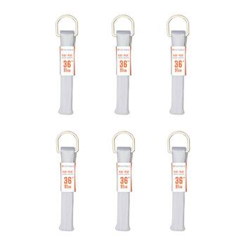 6PK SofSole Athletic Flat Sport Shoe 36" Laces - White