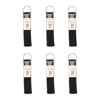 6PK SofSole Athletic Oval Sport Shoe 36" Laces - Black