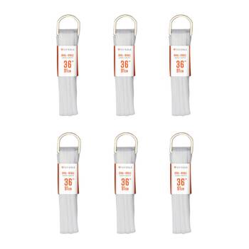 6PK SofSole Athletic Oval Sport Shoe 36" Laces - White