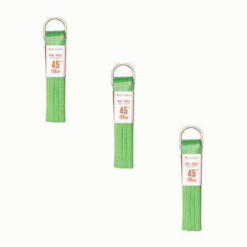 3PK SofSole Athletic Oval Sport Shoe 45" Laces - Neon green