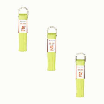 3PK SofSole Athletic Oval Sport Shoe 45" Laces - Neon yellow