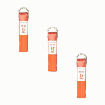 3PK SofSole Athletic Oval Sport Shoe 45" Laces - Orange