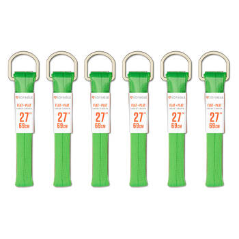 6PK SofSole Kids Athletic Casual Shoe Laces 27in - Neon Green