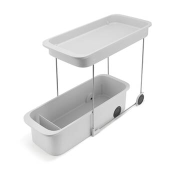 Joseph Joseph CupboardStore 2-Tier Caddy Cupboard Storage Organiser Light Stone