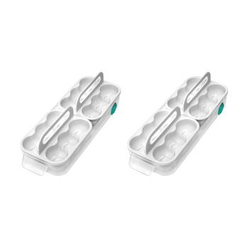 2PK Joseph Joseph FridgeStore 12 Egg Holder Kitchen Organizer Caddy White