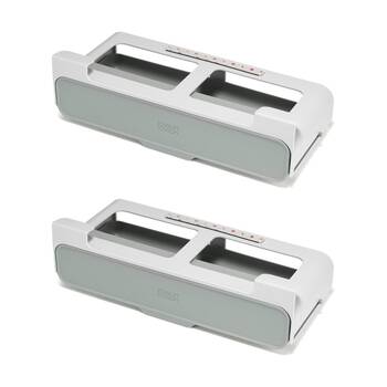 2PK Joseph Joseph CupboardStore Under Shelf Spice Rack Kitchen Organiser Stone