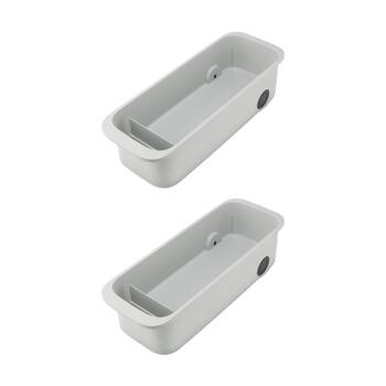 2PK Joseph Joseph CupboardStore Caddy W/ Wheels Kitchen/Bathroom Organiser Stone