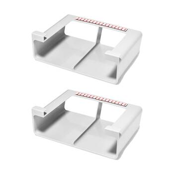 2PK Joseph Joseph CupboardStore Under Shelf Foil Kitchen Organiser Large Stone