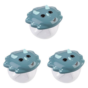 3PK Melii Luxe 3D Animal Leak-Proof Snack Container Lunch Box 232ml Dinosaur