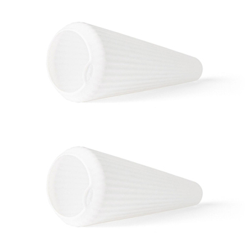 2x Chef'n 7.5cm Garlic Clove Silicone Cone Peeler - White