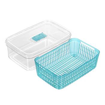 Boxsweden 4.7L Crystal Vegetable Storer - Assorted